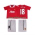 Camisola Manchester United SCHOLES 18 Retro Criança Equipamento Primeiro 2011 2010 Manga Curta